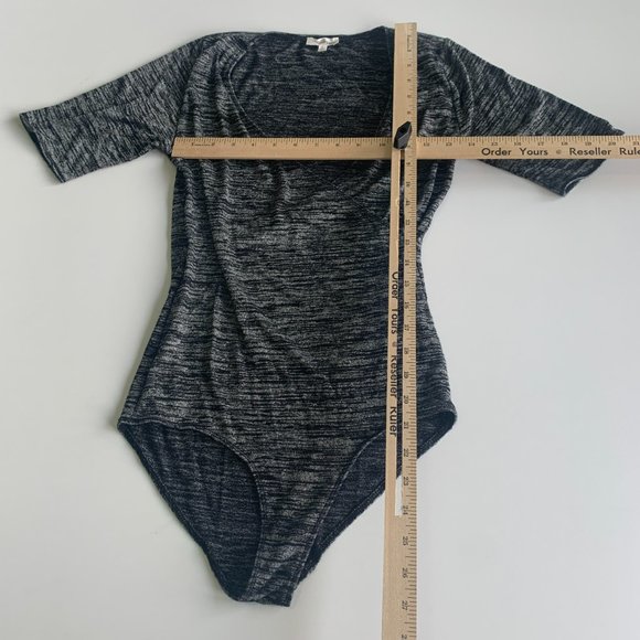 Aritzia Wilfred Free Bodysuit Medium Grey Short Sleeve Jumpsuits - Picture 12 of 14
